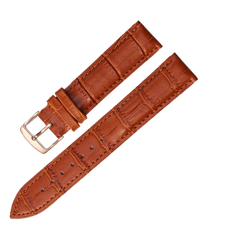 Universal Replacement Leather Watch Strap Leather Watchband for Men Women 12Mm 14Mm 16Mm 18Mm 19Mm 20Mm 21Mm 22Mm Watch Band